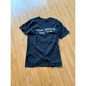 Asian American Girl Club Black Pink Tee - Small